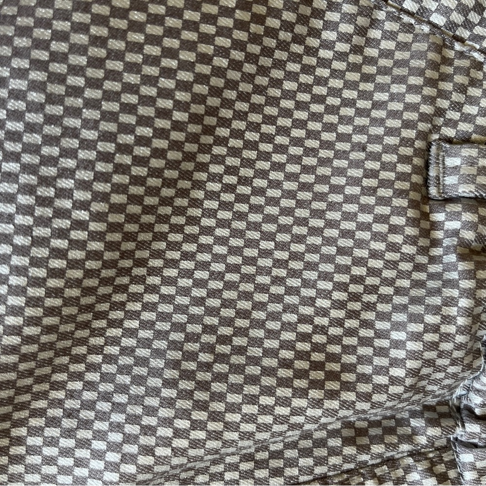 Cropped Flogs! Size 27 Checked Design With Gray A… - image 4